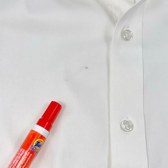 J Crew Men's Bowery Performance Stretch Dress Shirt Medium White Slim Fit - Picture 12 of 16